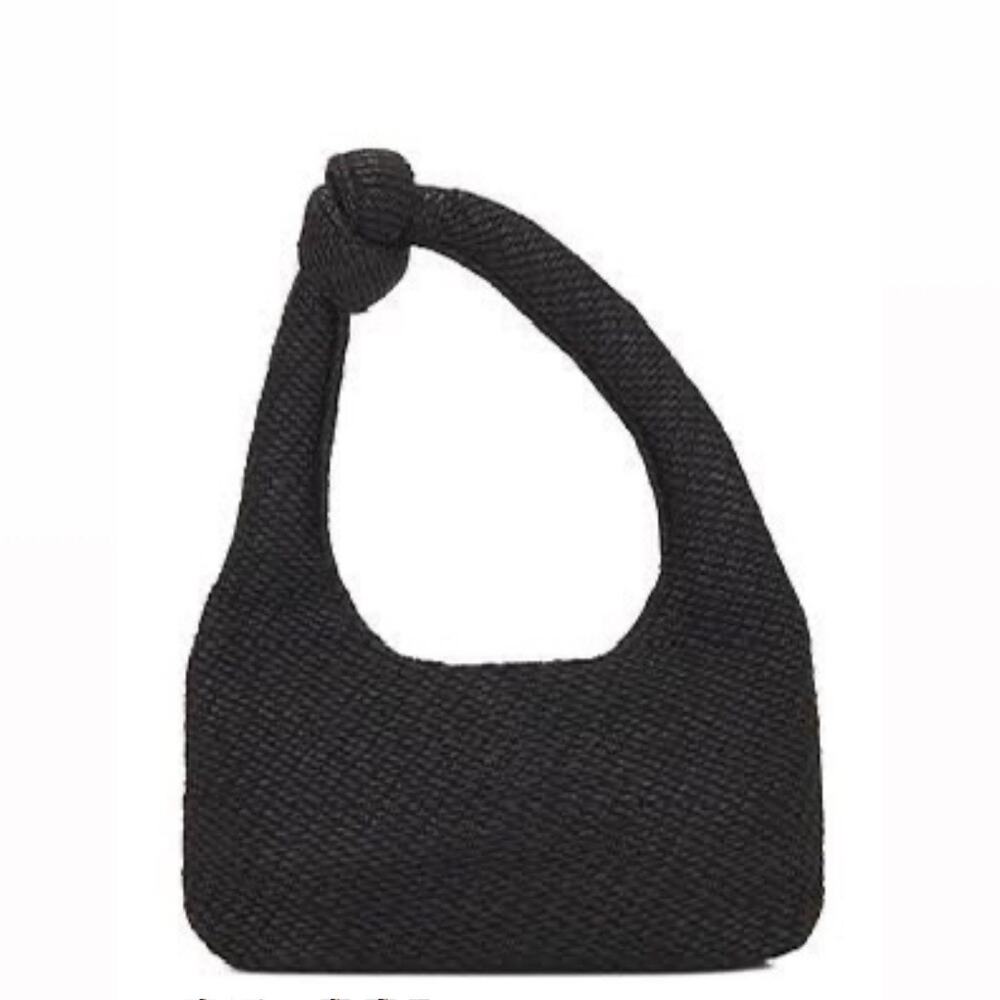 L*SPACE Ryder Mini wicker bag Black Resort wear Vacation boho minimalist chic